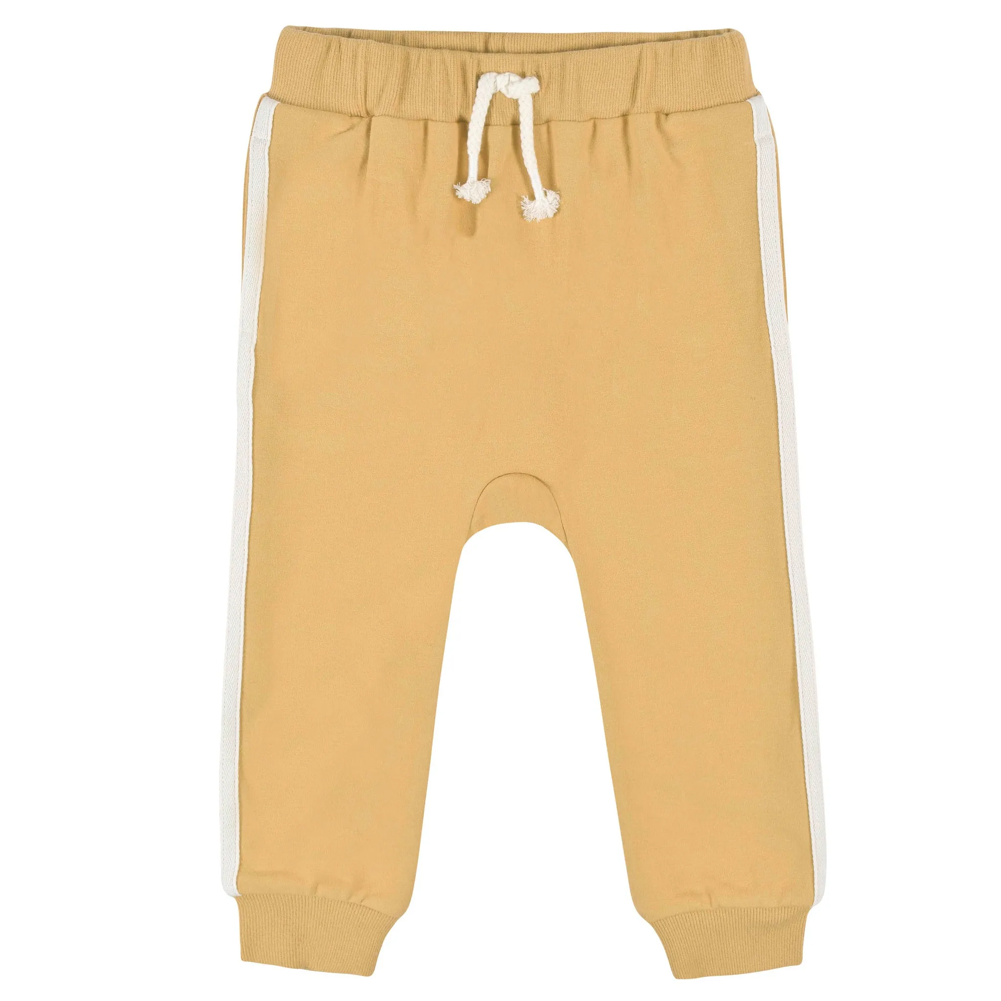 3-Pack Baby & Toddler Boys Gray & Yellow Joggers