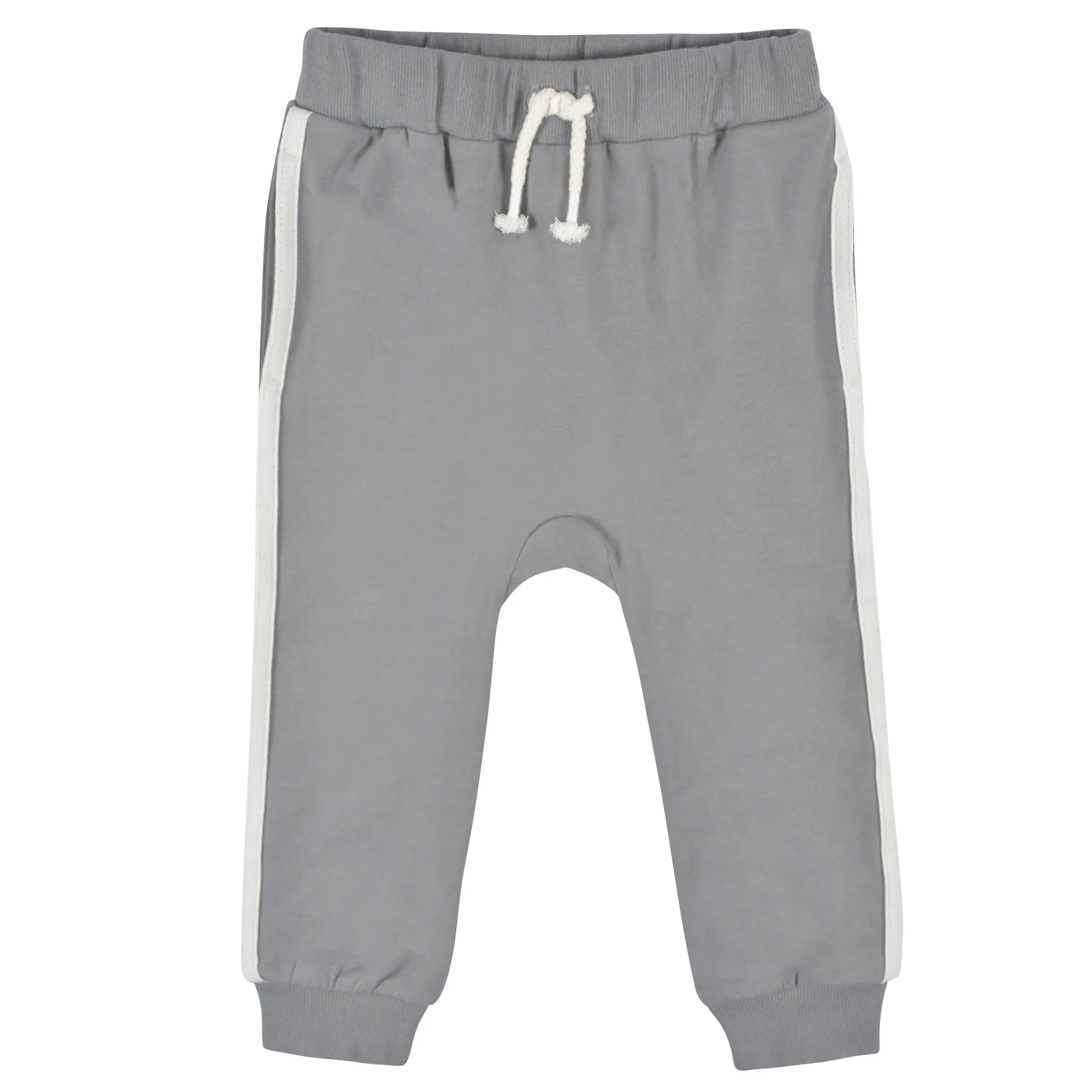 3-Pack Baby & Toddler Boys Gray & Yellow Joggers