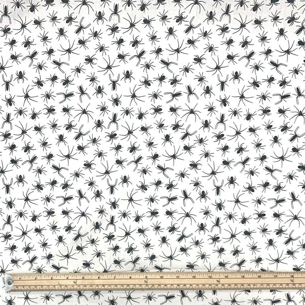 All Over Spiders Polycotton Fabric