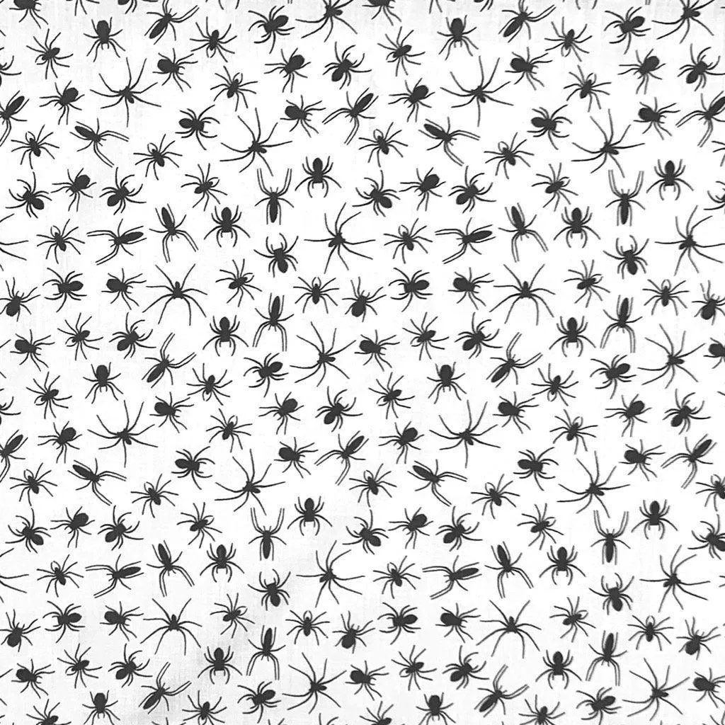 All Over Spiders Polycotton Fabric