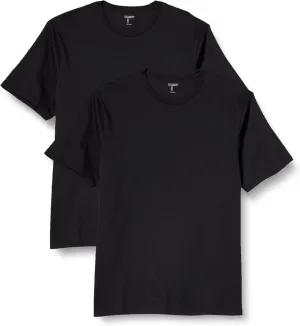 Amazon Essentials Men's Cotton Regular-Fit Short-Sleeve Crewneck T-Shirt, Pack of 2