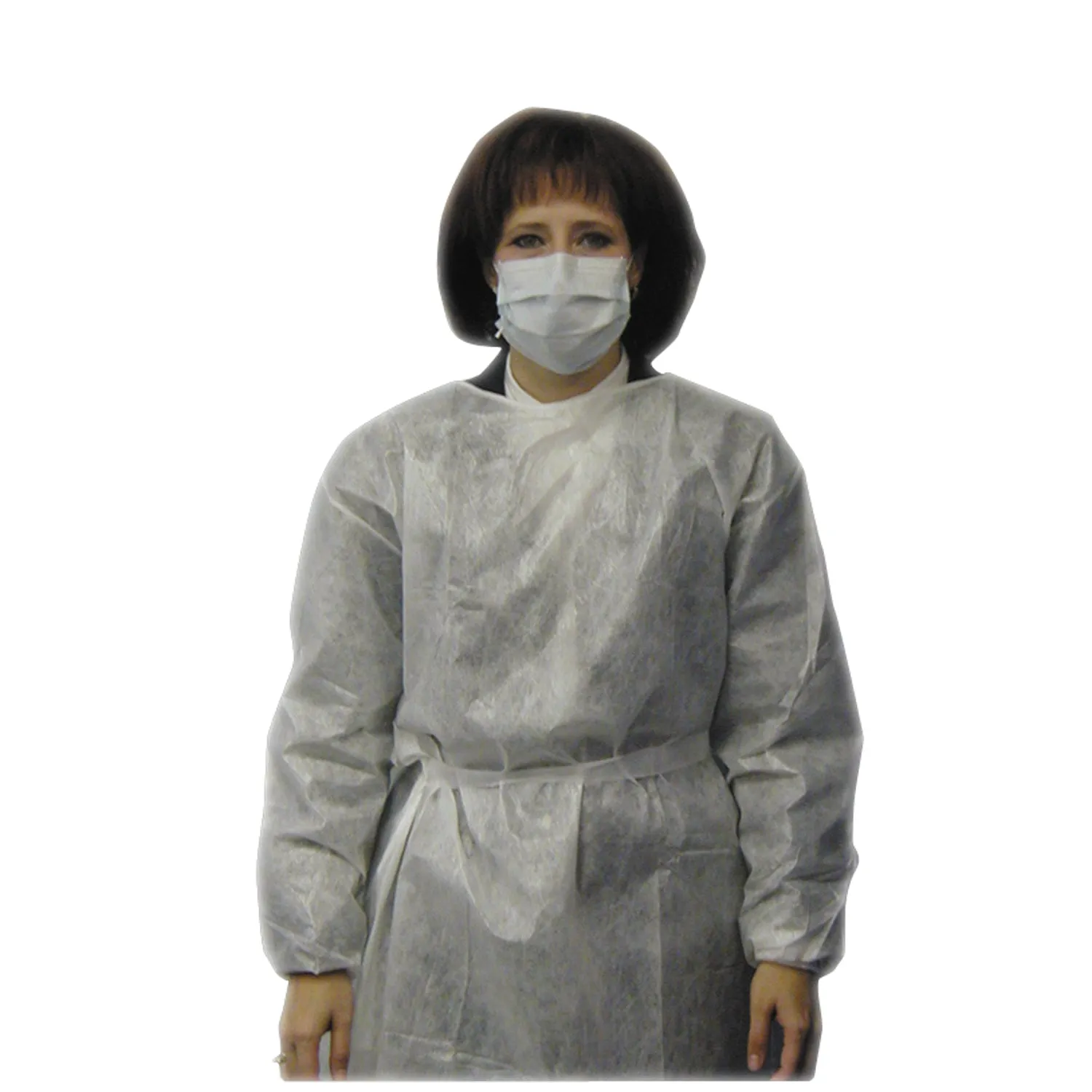 Amd Medicom Impervious Gowns Gown Impervious Poly Ctdreg Wht 10/Bg 5Bg/Cs