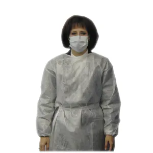 Amd Medicom Impervious Gowns Gown Impervious Poly Ctdreg Wht 10/Bg 5Bg/Cs
