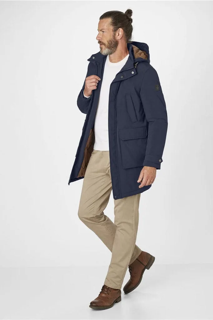 Boston Padded Parka Jacket - Dark Navy