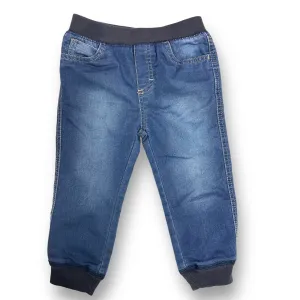 Boys Lucky Brand Size 24 Months Elastic Band Denim Joggers