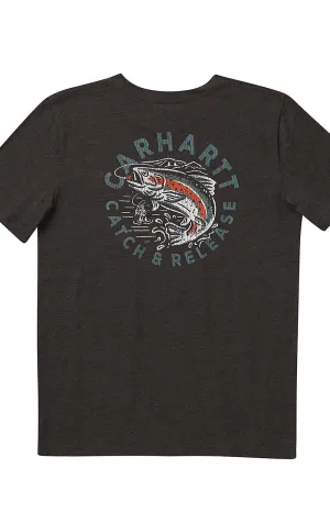 (CA6261) Short Sleeve WilderneShort Sleeve T-Shirt - Mustand Brown Heather
