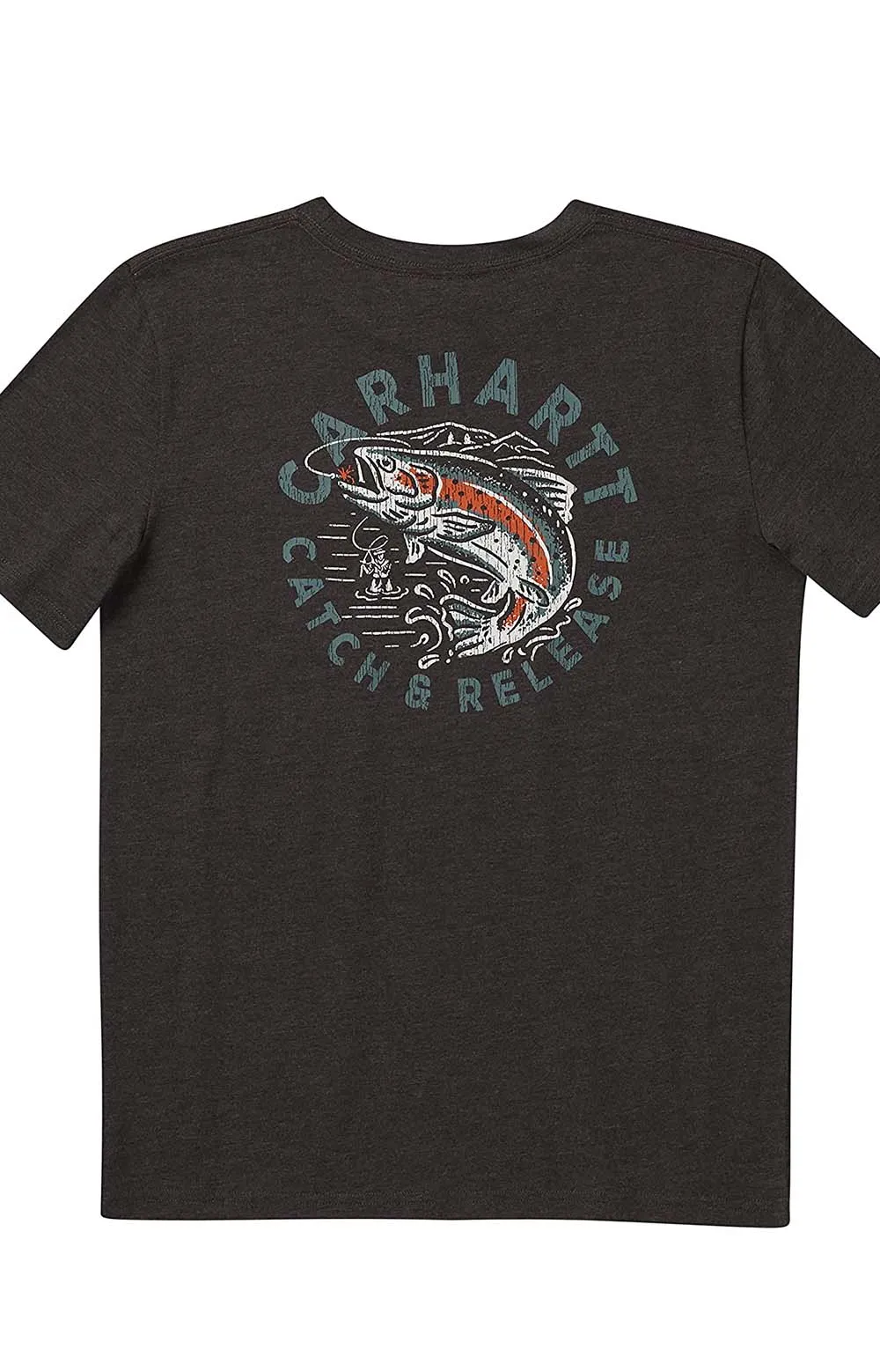 (CA6261) Short Sleeve WilderneShort Sleeve T-Shirt - Mustand Brown Heather