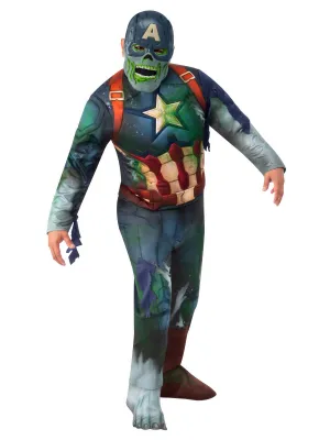 Captain America 'what If?' Zombie Deluxe Adult Costume - Buy Online Only