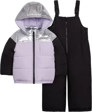 Carter's baby-girls 2-piece Snowsuit Puffer Jacket and Skibib Snow Pant Set