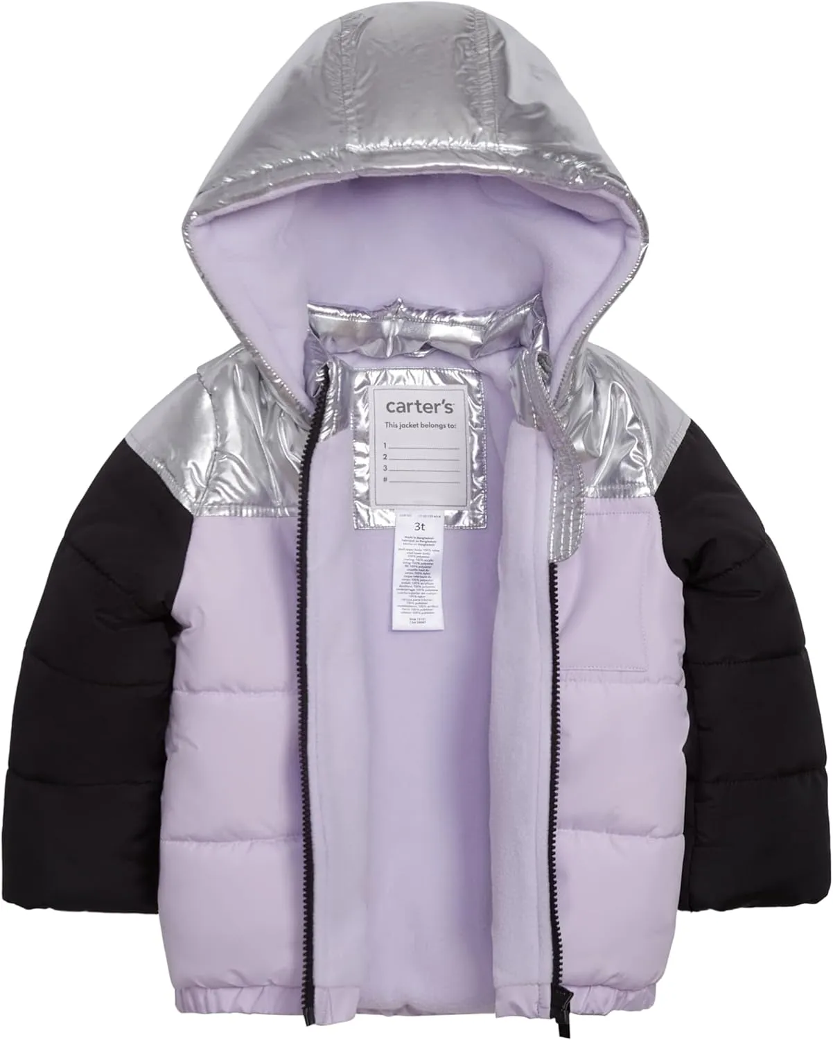 Carter's baby-girls 2-piece Snowsuit Puffer Jacket and Skibib Snow Pant Set