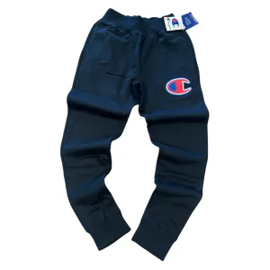CHAMPION REVERSE WEAVE SCRIPT JOGGER PANTS /  men’s -BLACK RED