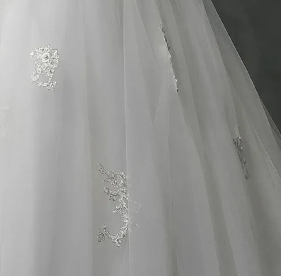 Classic Strapless Heavy Beaded Appliqués Mermaid Wedding Dress