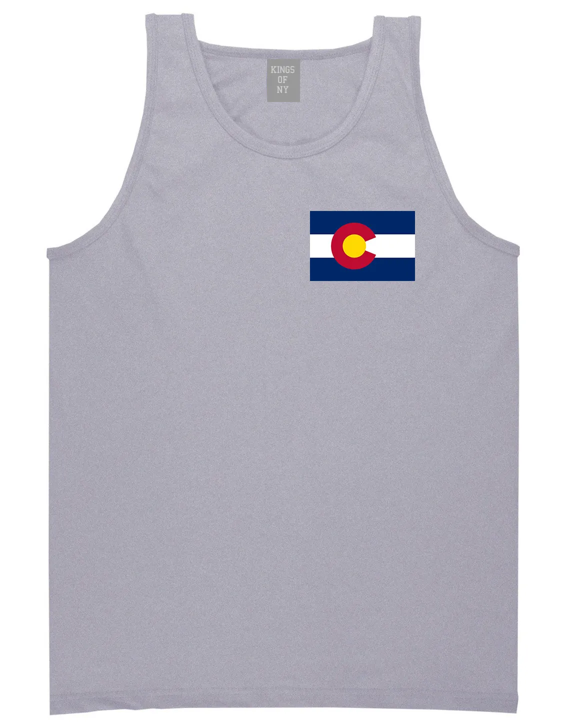 Colorado State Flag CO Chest Mens Tank Top T-Shirt