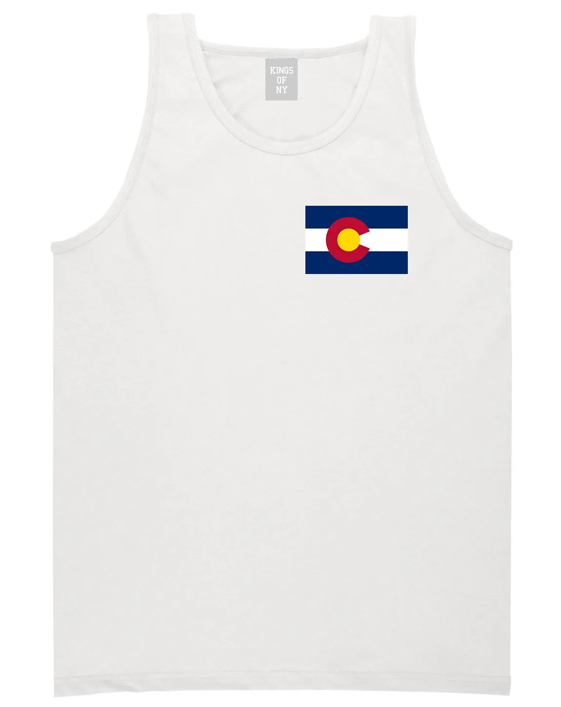 Colorado State Flag CO Chest Mens Tank Top T-Shirt