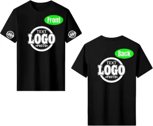 Custom T Shirts for Women Men with Your Logo Text Photo Personalized T Shirts Custom Shirt Design Your Own Custom Tee Shirt