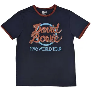 David Bowie Unisex Ringer T-shirt - 1978 World Tour