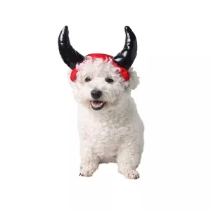 Devil Horns Dog Headpiece
