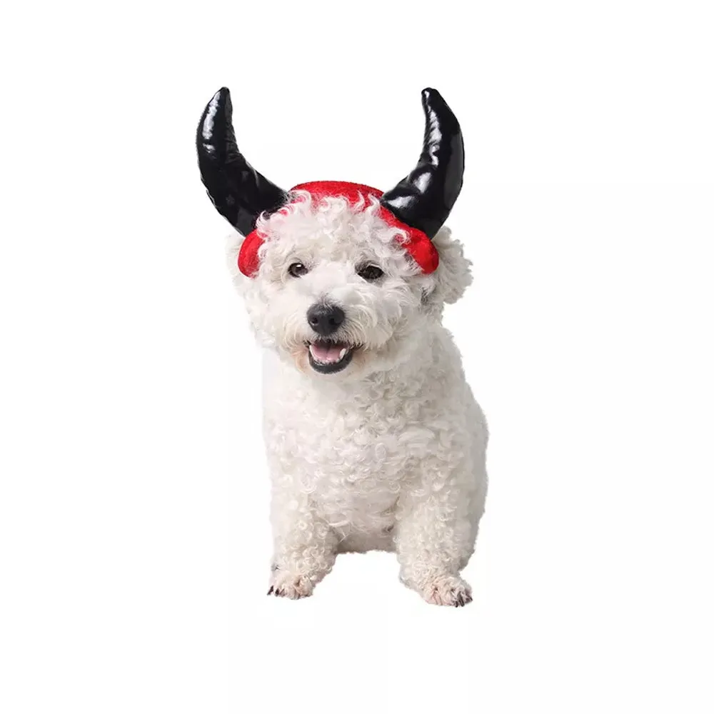 Devil Horns Dog Headpiece