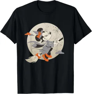 Disney Minnie Mouse Flying Witch Costume Halloween T-Shirt