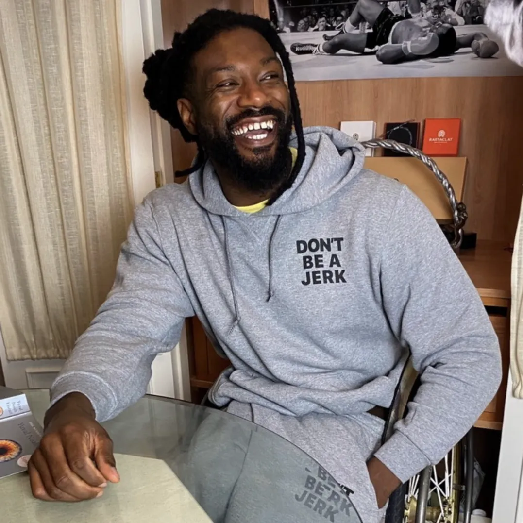 DON'T BE A JERK OXFORD SWEATPANTS