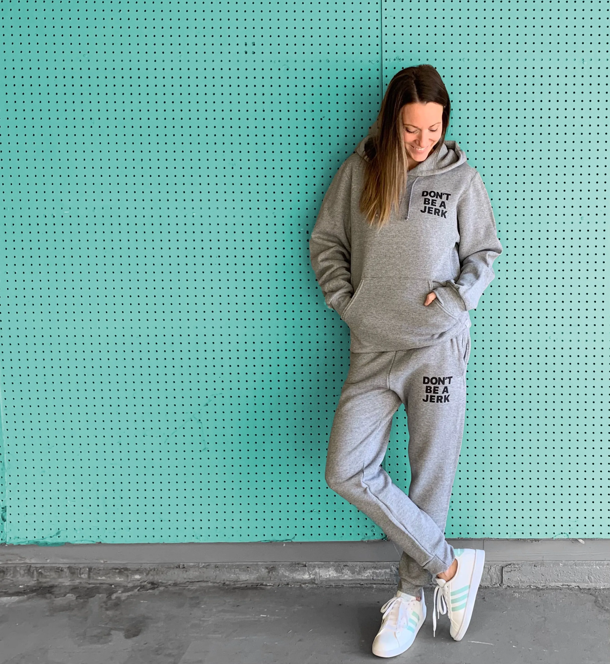 DON'T BE A JERK OXFORD SWEATPANTS