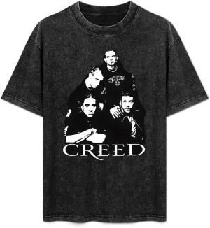 Durable Retro Oversized Cotton T-Shirts Cool Edgy Crew Neck Short Sleeve