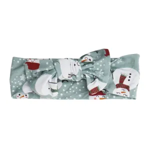 Emerson and Friends - Snow People Holiday Bamboo Headband Bow