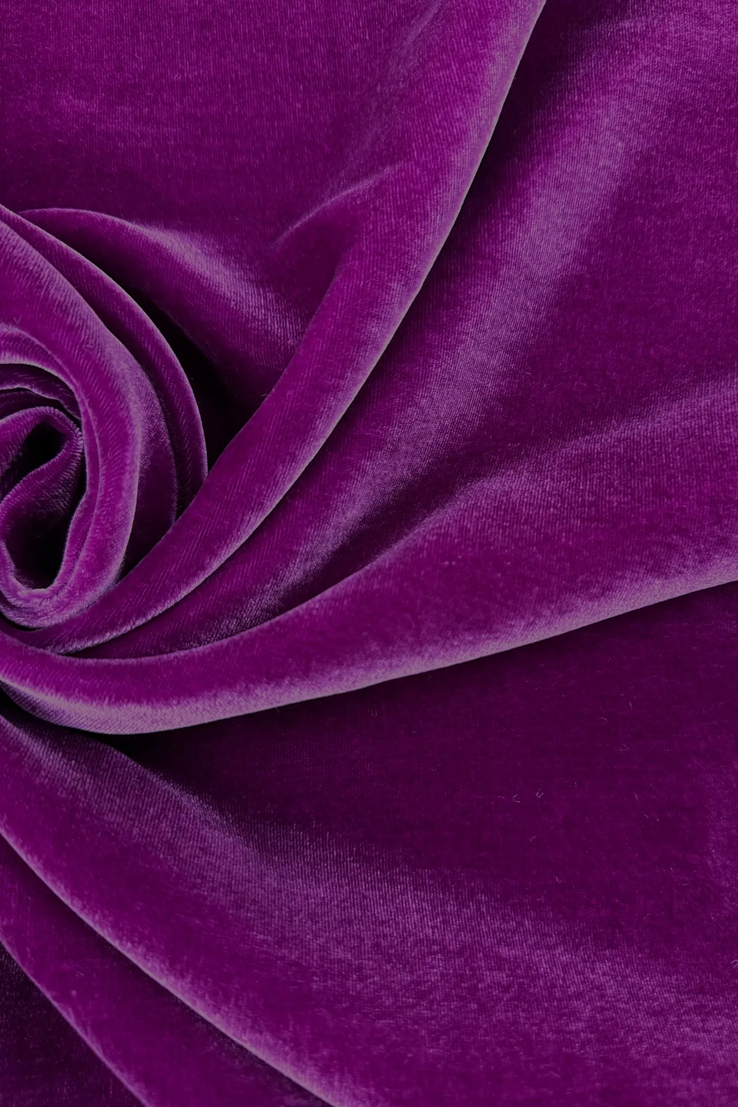 Fuchsia Silk Rayon Velvet Fabric
