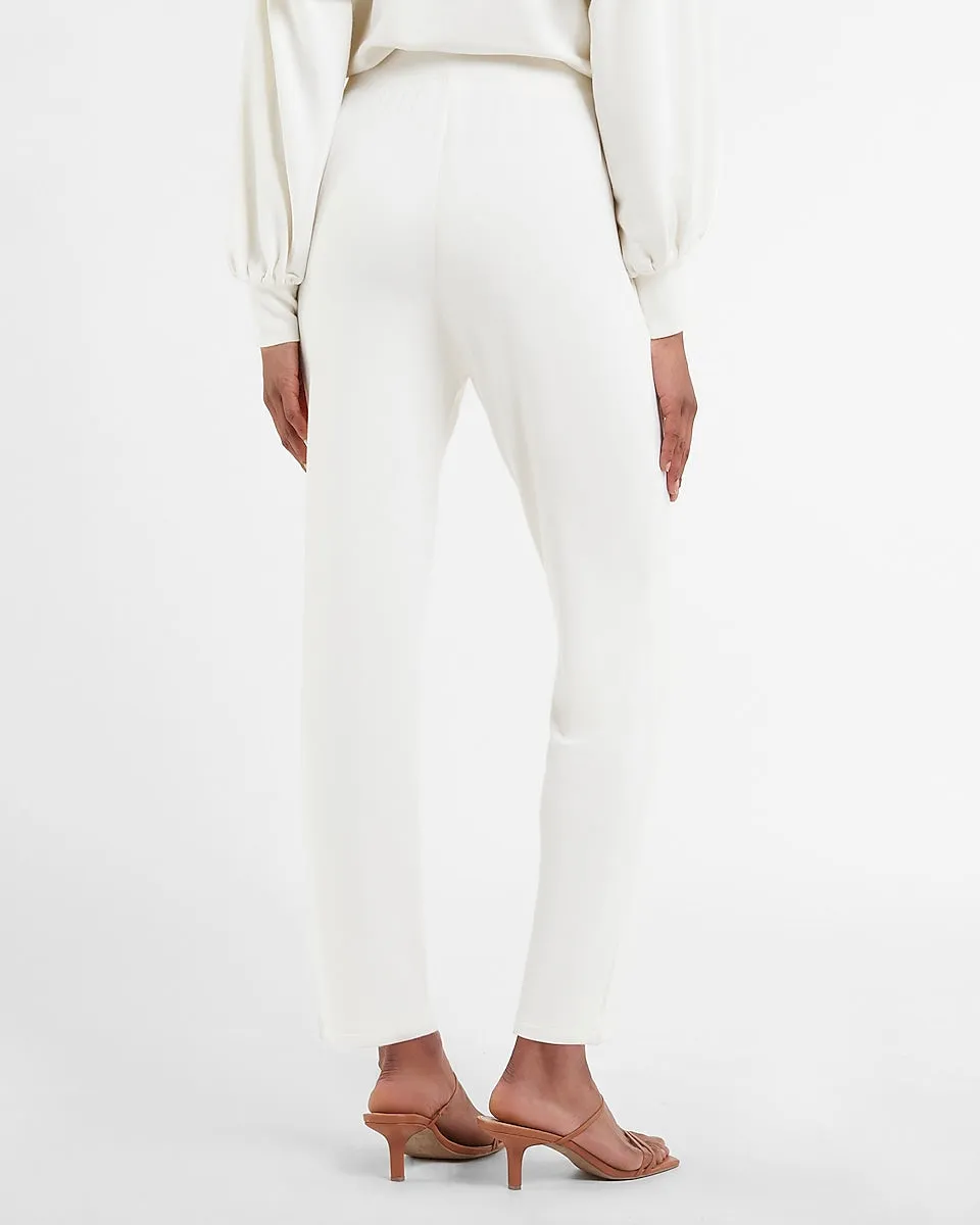High Waisted Soft Slim Jogger Pant in Swan
