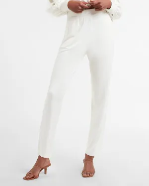 High Waisted Soft Slim Jogger Pant in Swan