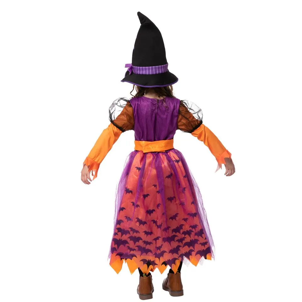 LED Light Up Polka Dots Witch Tutu Costume For Role Play Cosplay- Child