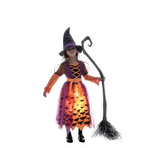 LED Light Up Polka Dots Witch Tutu Costume For Role Play Cosplay- Child