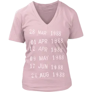 Library Stamp V-neck
