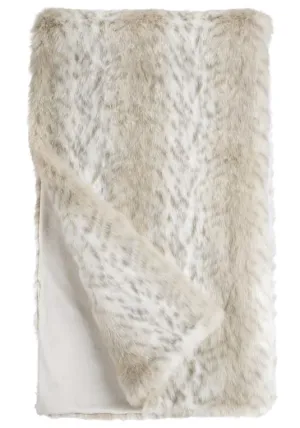 Lynx Faux Fur Throw Blanket by Fabulous Furs | Limited Edition