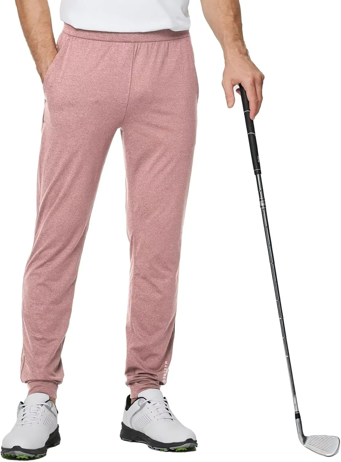 M MAELREG Mens Sweatpants with Zipper Pockets Moisture Wicking Workout Training Running Golf Athletic Track Pants Mens Jogger