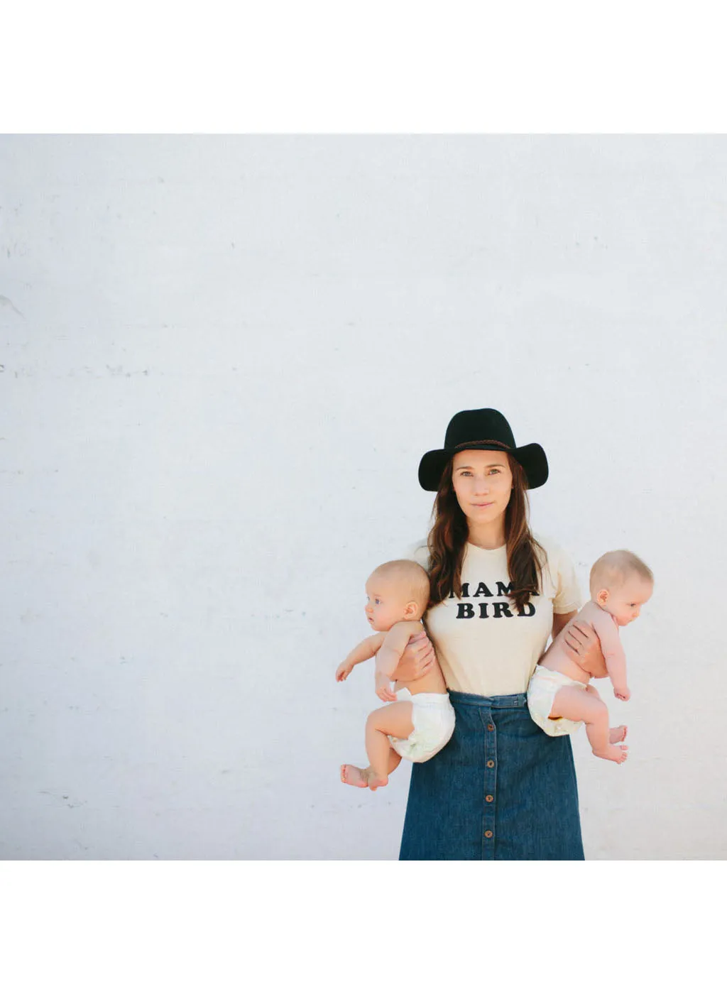 Mama bird t-shirt the original cream