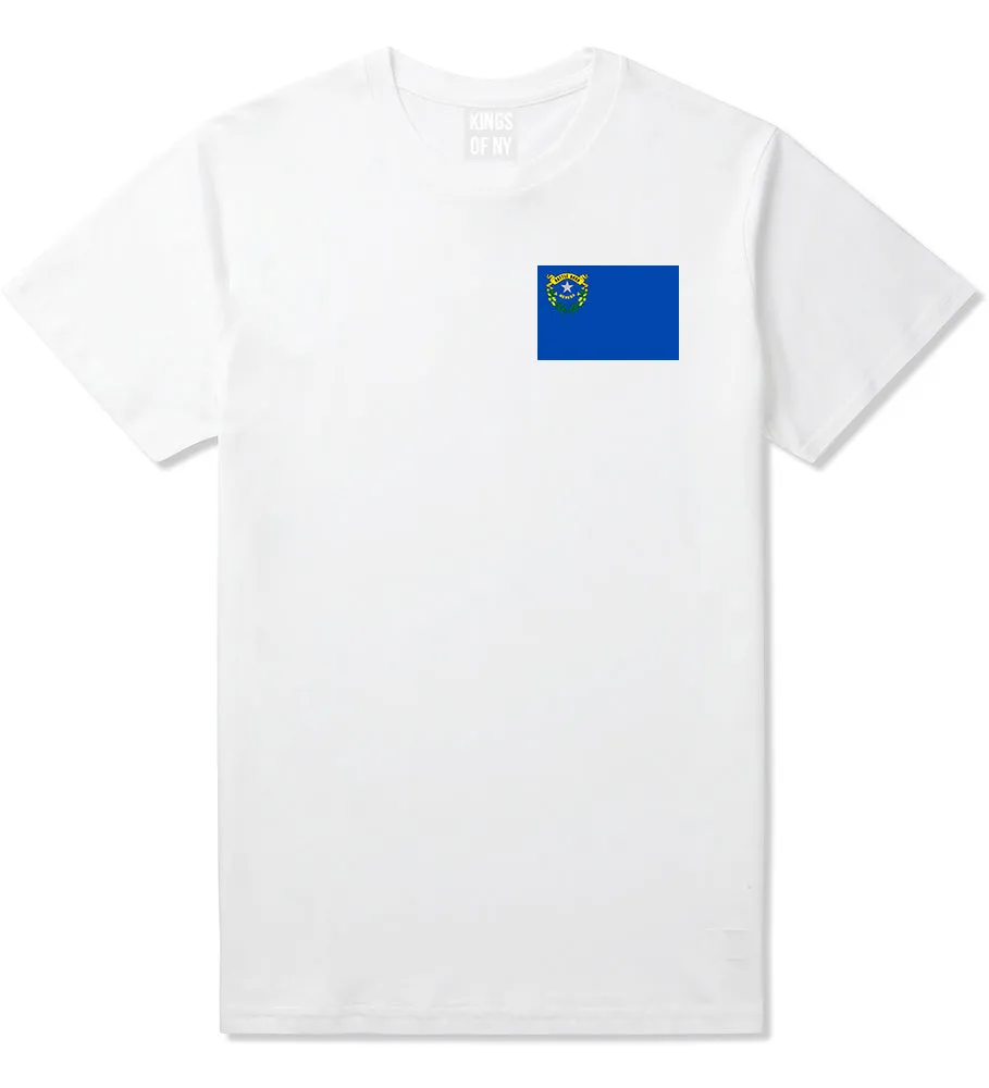 Nevada State Flag NV Chest Mens T-Shirt