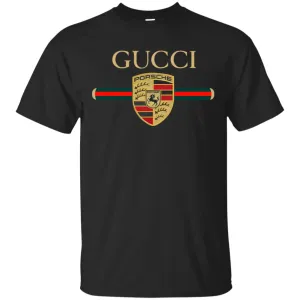 New Gucci Porsche Shirt Men Cotton T-Shirt