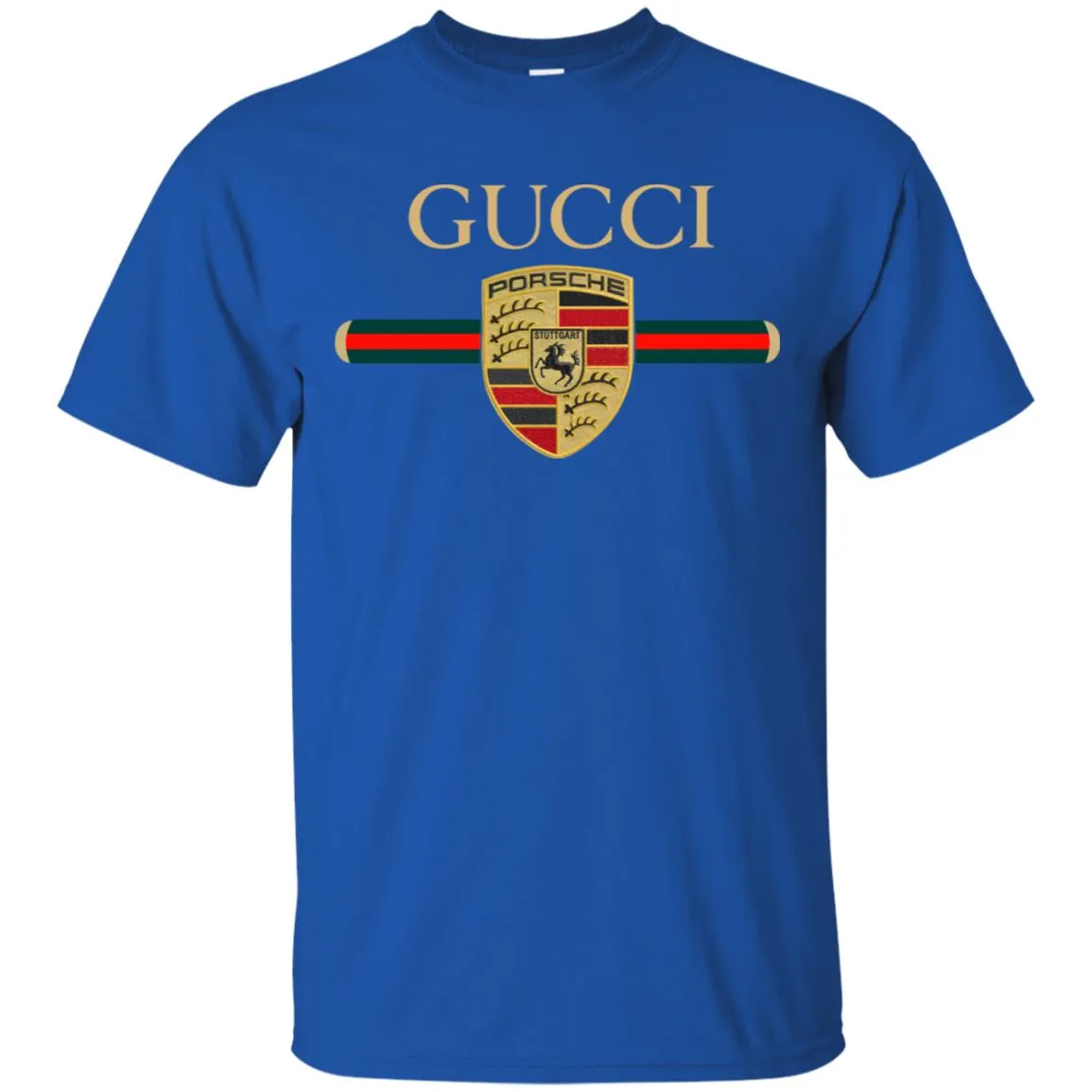 New Gucci Porsche Shirt Men Cotton T-Shirt