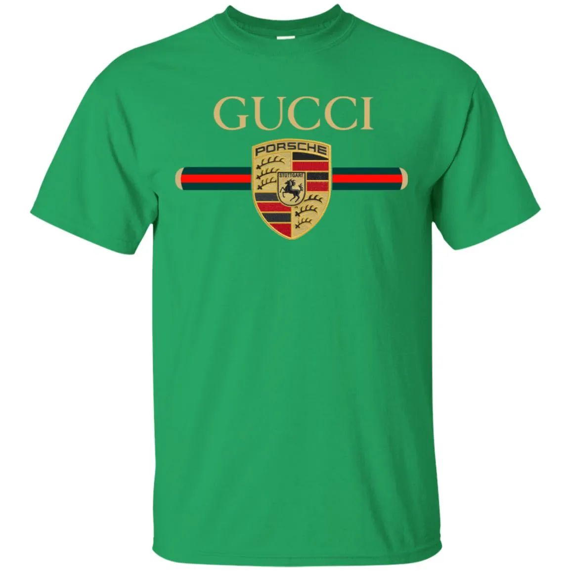 New Gucci Porsche Shirt Men Cotton T-Shirt