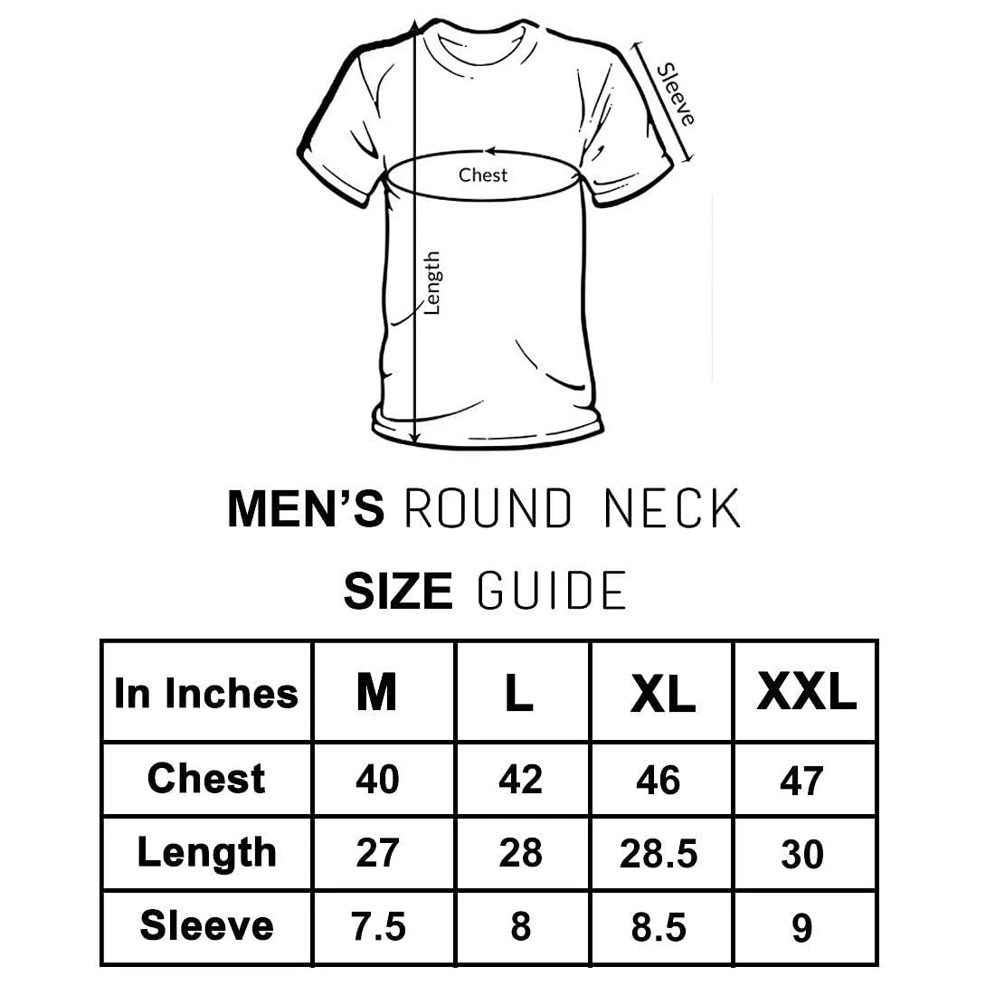 Nutcase Designer Round Neck Men's T-Shirt Wrinkle-Free Poly Cotton Tees - Meh