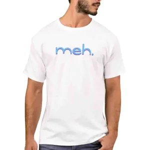 Nutcase Designer Round Neck Men's T-Shirt Wrinkle-Free Poly Cotton Tees - Meh