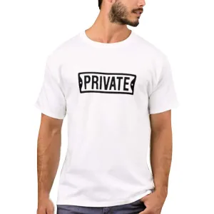 Nutcase Designer Round Neck Men's T-Shirt Wrinkle-Free Poly Cotton Tees - Private