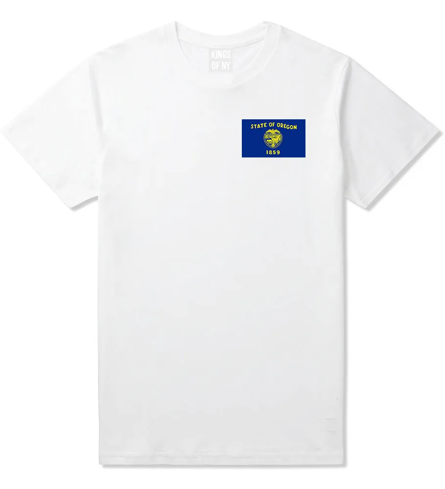 Oregon State Flag OR Chest Mens T-Shirt