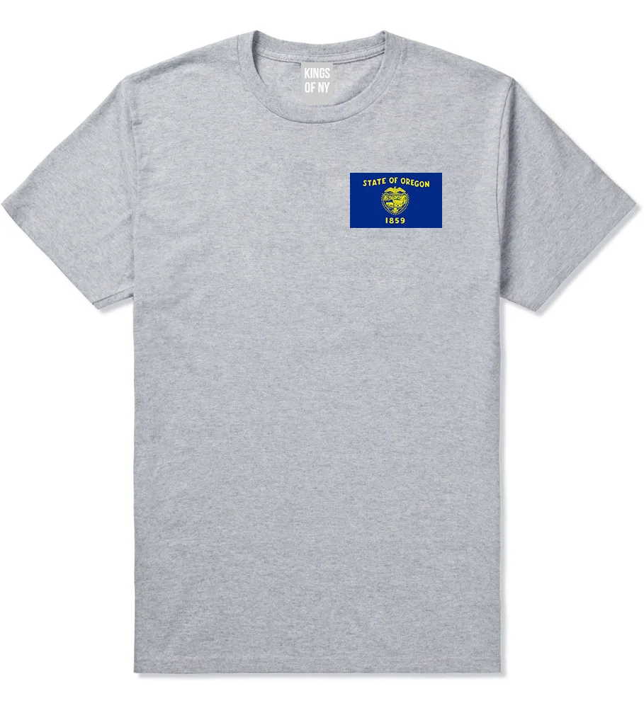 Oregon State Flag OR Chest Mens T-Shirt