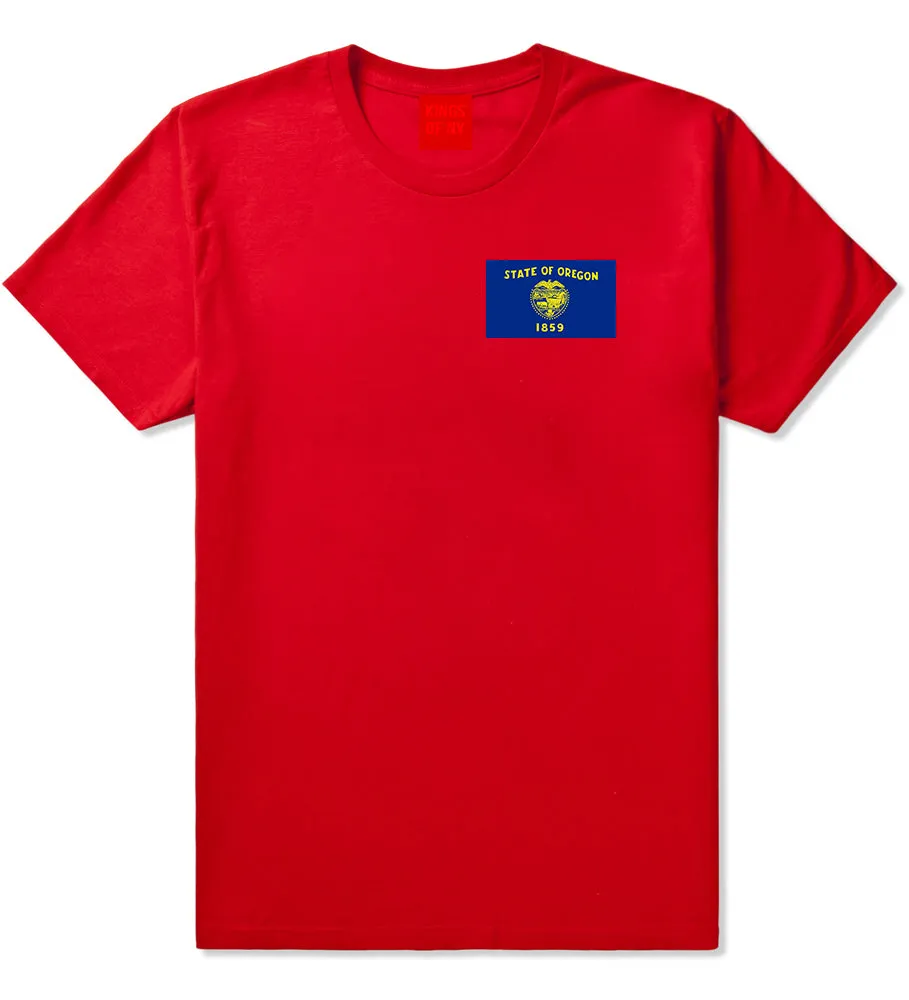 Oregon State Flag OR Chest Mens T-Shirt