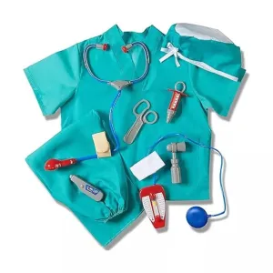 Prextex Deluxe Kids Doctor Costume Set for Toddlers, Blue