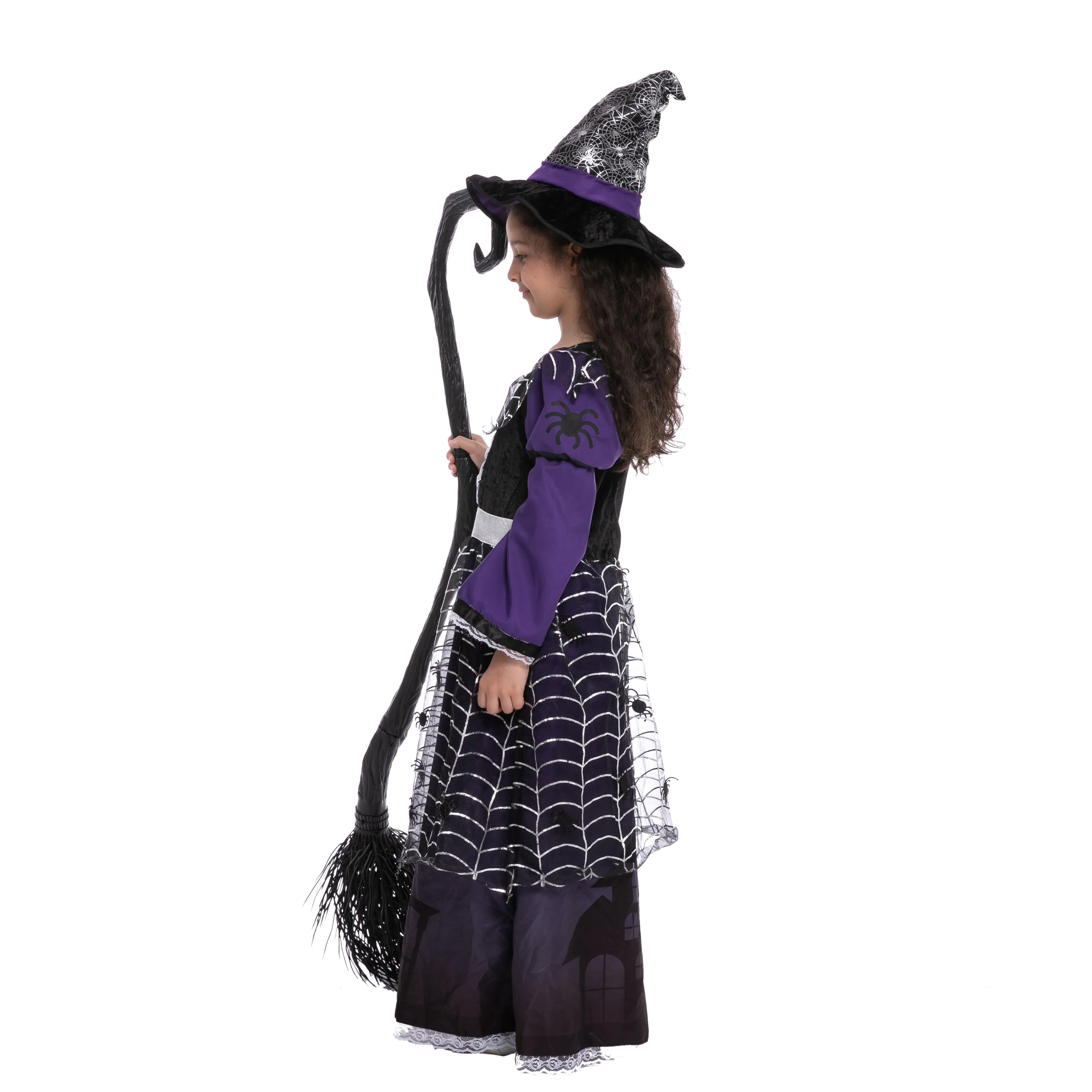 Purple Witch Costume Cosplay - Girls