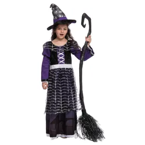 Purple Witch Costume Cosplay - Girls