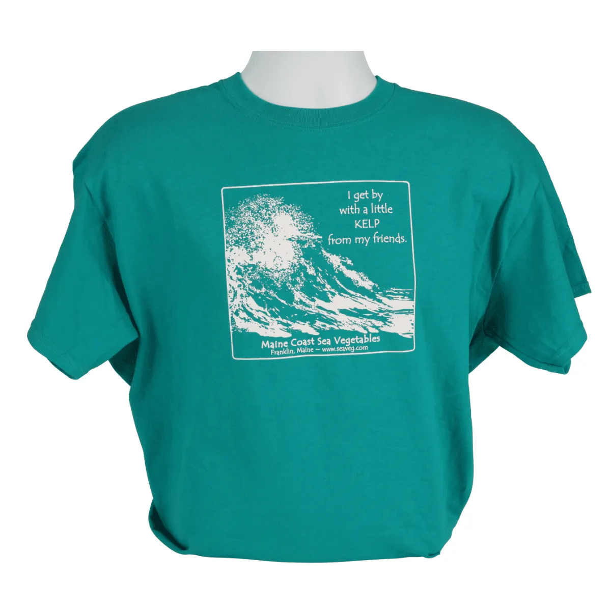"I Get by with a Little Kelp From My Friends" Retro Galapagos Blue T-Shirt